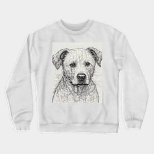 Doggy Line Design Crewneck Sweatshirt